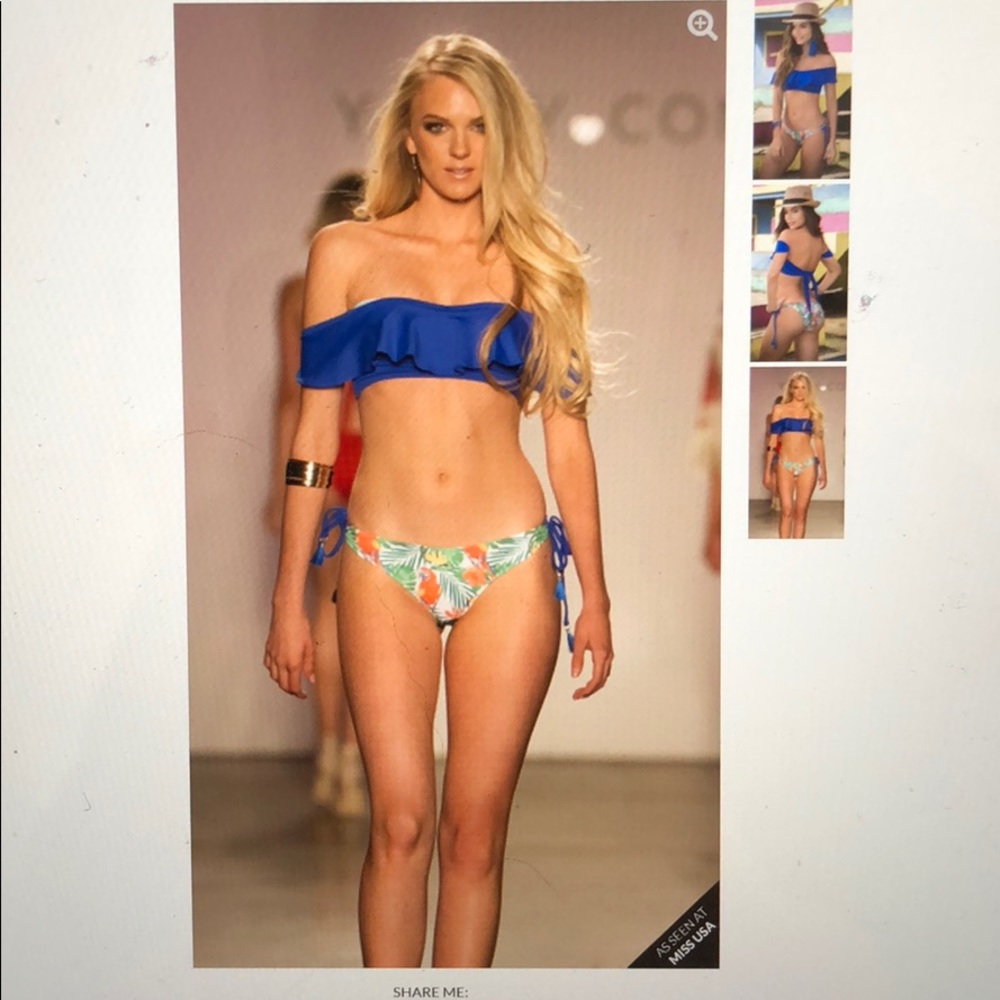 Yandy Off thé Shoulder Tropical Bikini